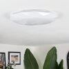 Arzel Plafoniera LED Bianco, 1-Luce, Telecomando