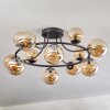 Chehalis Plafoniera, Lampada a sfera 76 cm Ambrato, 12-Luci