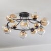 Chehalis Plafoniera, Lampada a sfera 76 cm Ambrato, Chiaro, 12-Luci