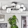 Chehalis Plafoniera, Lampada a sfera 76 cm Bianco, 12-Luci