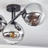 Gastor Plafoniera, Lampada a sfera Cromo, Chiaro, Grigio fumo, 3-Luci