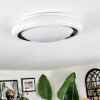 Kaas Plafoniera LED Nero, Bianco, 1-Luce