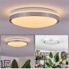 Sapioris Plafoniera LED Nichel opaco, Bianco, 1-Luce