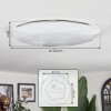 Arzel Plafoniera LED Bianco, 1-Luce