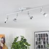 Gjedso Plafoniera, Faretto da soffitto LED Cromo, Bianco, 4-Luci