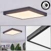 Finsrud Plafoniera, Panel LED Nero, 1-Luce