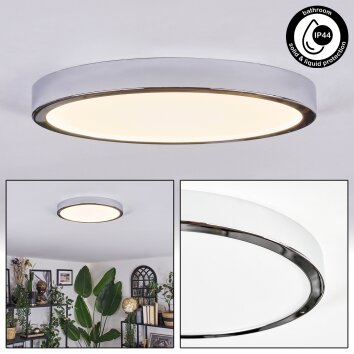 Finsrud Plafoniera LED Cromo, 1-Luce