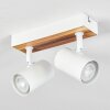 Gesteira Plafoniera, Faretto da soffitto Aspetto del legno, Bianco, 2-Luci