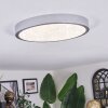 Ciron Plafoniera LED Argento, 1-Luce, Telecomando