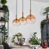 Grovsta Lampadario a sospensione, Lampada a sfera, Lampada a sospensione Oro, Nero, 3-Luci