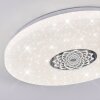 Clora Plafoniera LED Bianco, 1-Luce, Telecomando