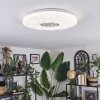 Clora Plafoniera LED Bianco, 1-Luce, Telecomando