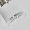 Maren Applique, Faretto da parete LED Cromo, Nichel opaco, 1-Luce