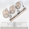 Bystrup Lampadario a sospensione, Lampada a sospensione Beige, Sabbia, 3-Luci