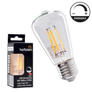 E27 LED 5 Watt Bianco caldo dimmerabile 500 Lumen