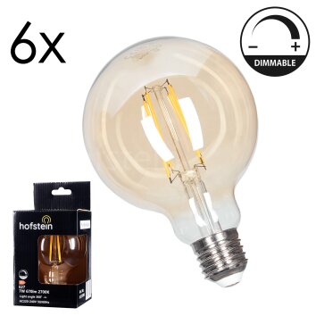 E27 LED 7 Watt Bianco caldo dimmerabile 670 Lumen