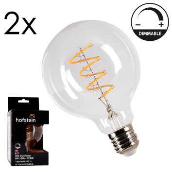 E27 LED 6 Watt Bianco caldo dimmerabile 350 Lumen