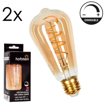 E27 LED 6 Watt Bianco caldo dimmerabile 320 Lumen