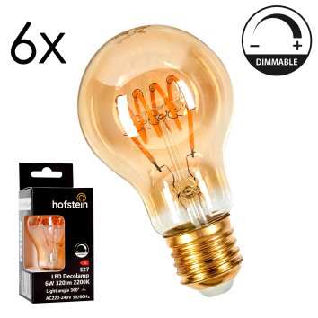 E27 LED 6 Watt Bianco caldo dimmerabile 320 Lumen