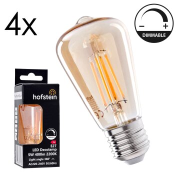 E27 LED 5 Watt Bianco caldo dimmerabile 400 Lumen