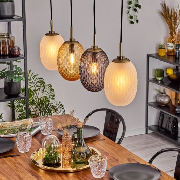 Nyberget Lampadario a sospensione, Lampada a sfera, Lampada a sospensione Ottone, 4-Luci