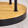 Gastor Lampada da terra 25 cm Legno scuro, Nero, 3-Luci