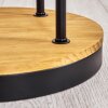 Koyoto Lampada da terra 25 cm Legno scuro, Nero, 3-Luci