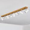 Gesteira Plafoniera, Faretto da soffitto Cromo, Aspetto del legno, 8-Luci