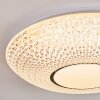 Curin Plafoniera LED Bianco, 1-Luce, Telecomando