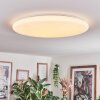 Junor Plafoniera LED Bianco, 1-Luce, Telecomando