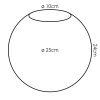 Paralume in vetro  Gastor Vetro di ricambio 25 cm Chiaro