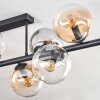 Gastor Plafoniera, Lampada a sfera Ambrato, Chiaro, Grigio fumo, 10-Luci