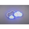 Reality Cloudy Plafoniera LED Bianco, 1-Luce, Telecomando, Cambia colore