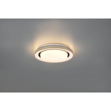 Reality Atria Plafoniera LED Nero, Bianco, 1-Luce, Telecomando