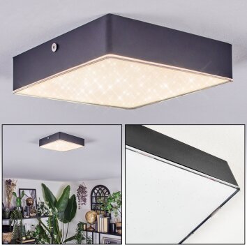 Esmar Plafoniera LED Nero, 1-Luce