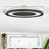 Gelan Plafoniera LED Bianco, 1-Luce