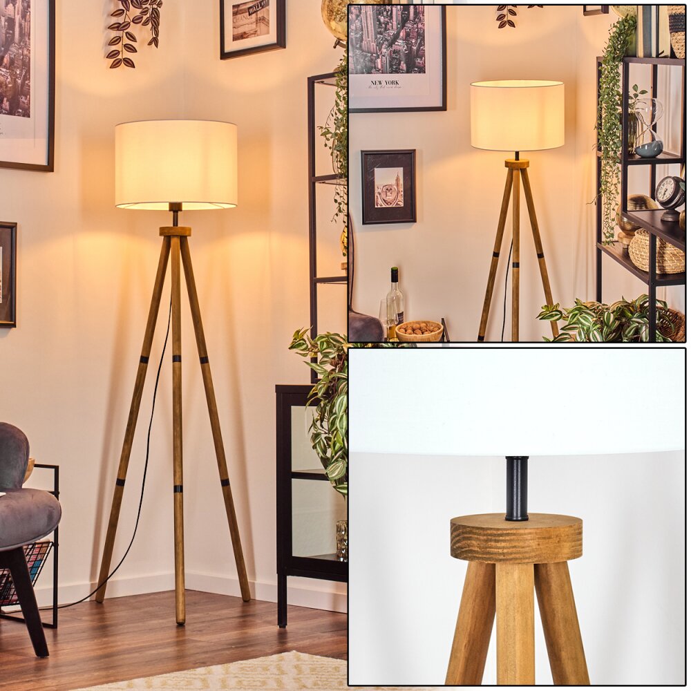 Soungou Lampada da terra Legno scuro, Nero, 1-Luce main product photo