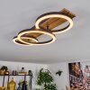 Cascada Plafoniera LED Marrone, Aspetto del legno, Nero, 1-Luce