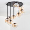 Gastor Plafoniera, Lampada a sfera 57 cm Ambrato, Chiaro, 9-Luci