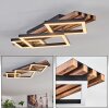 Ellekilde Plafoniera LED Marrone, Aspetto del legno, Nero, 1-Luce