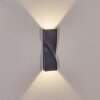 Halan Lampada da parete per esterno, Lampade Up & Down, Applique LED Nero, 2-Luci