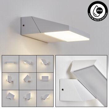 Xaden Lampada da parete per esterno, Applique LED Bianco, 1-Luce