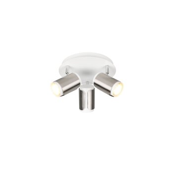 Illuminazione Trio Leuchten Gillan Faretto da soffitto Nichel opaco, 3-Luci