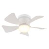 Illuminazione Globo Lighting Hines Lampada con ventilatore LED Bianco, 1-Luce, Telecomando