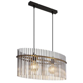 Illuminazione Globo Lighting Gorley Lampadario a sospensione Nero, 2-Luci