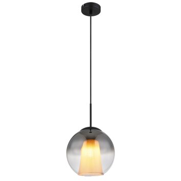 Illuminazione Globo Lighting Barry Lampadario a sospensione Nero, 1-Luce