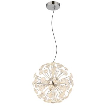 Illuminazione Globo Lighting Virina Lampadario a sospensione LED Cromo, 1-Luce