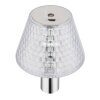 Illuminazione Globo Lighting Gixi Lampada da tavolo LED Cromo, Trasparente, chiaro, 1-Luce