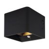 Illuminazione Globo Lighting Veronika Applique LED Nero, 1-Luce, Sensori di movimento