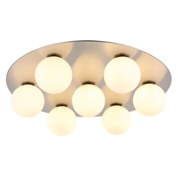 Illuminazione Globo Lighting Riha Plafoniera Nichel opaco, 7-Luci